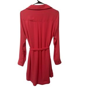 Express Portofino Shirt Dress Women's Small Coral Career Casual Work Size Small